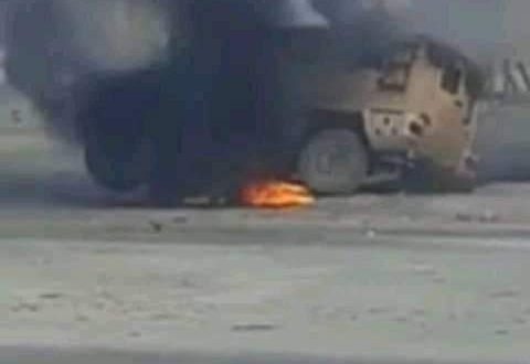 Gressier : Des bandits armés Incendient un véhicule blindé de la Police